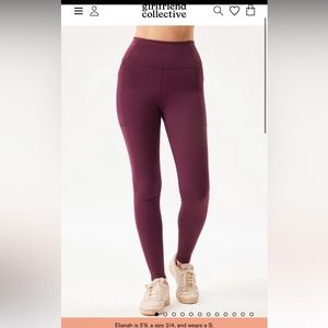 Plum Compressive Pocket Legging